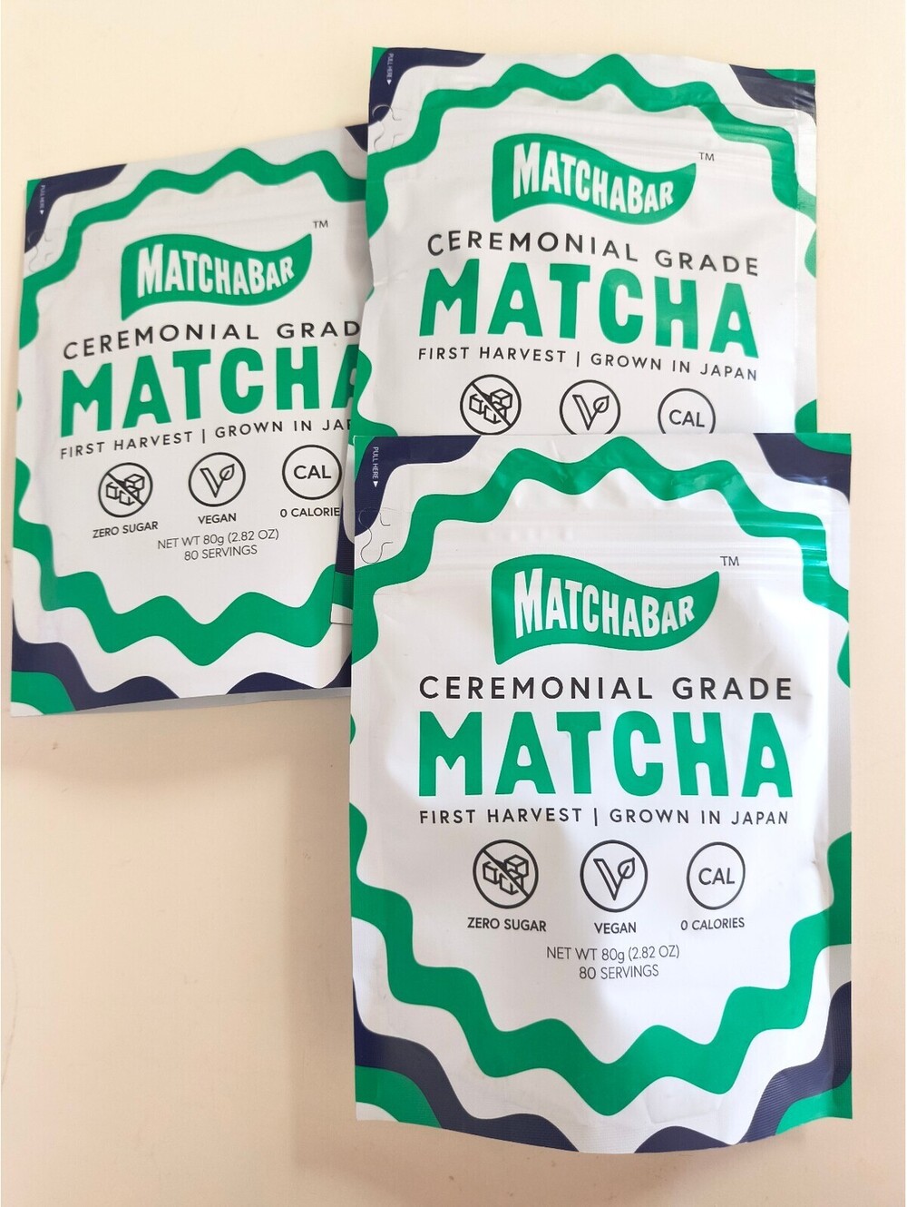 Bundle of 3 Matchabar Matcha Powder (80g) Japanese